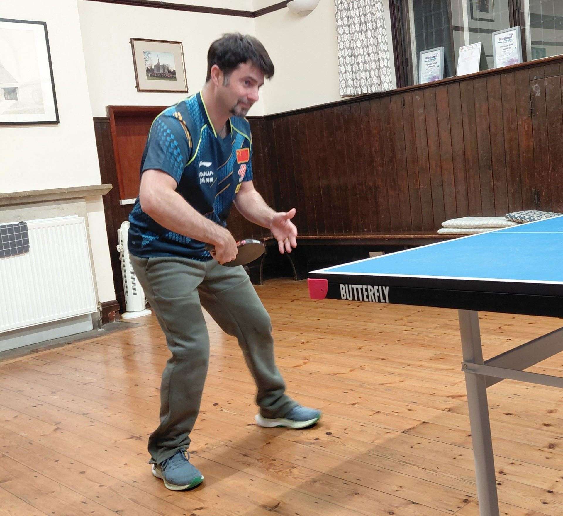 Mark Conway of Bourne A knocking up before his team’s match with Tallington Bulls.
