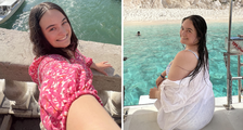 Brianna Smith in Italy and another shot of her in Greece