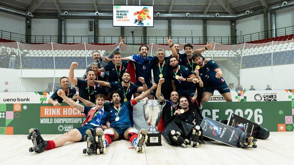 França sagrou-se campeã do Mundo de hóquei em patins (FOTO: Instagram)