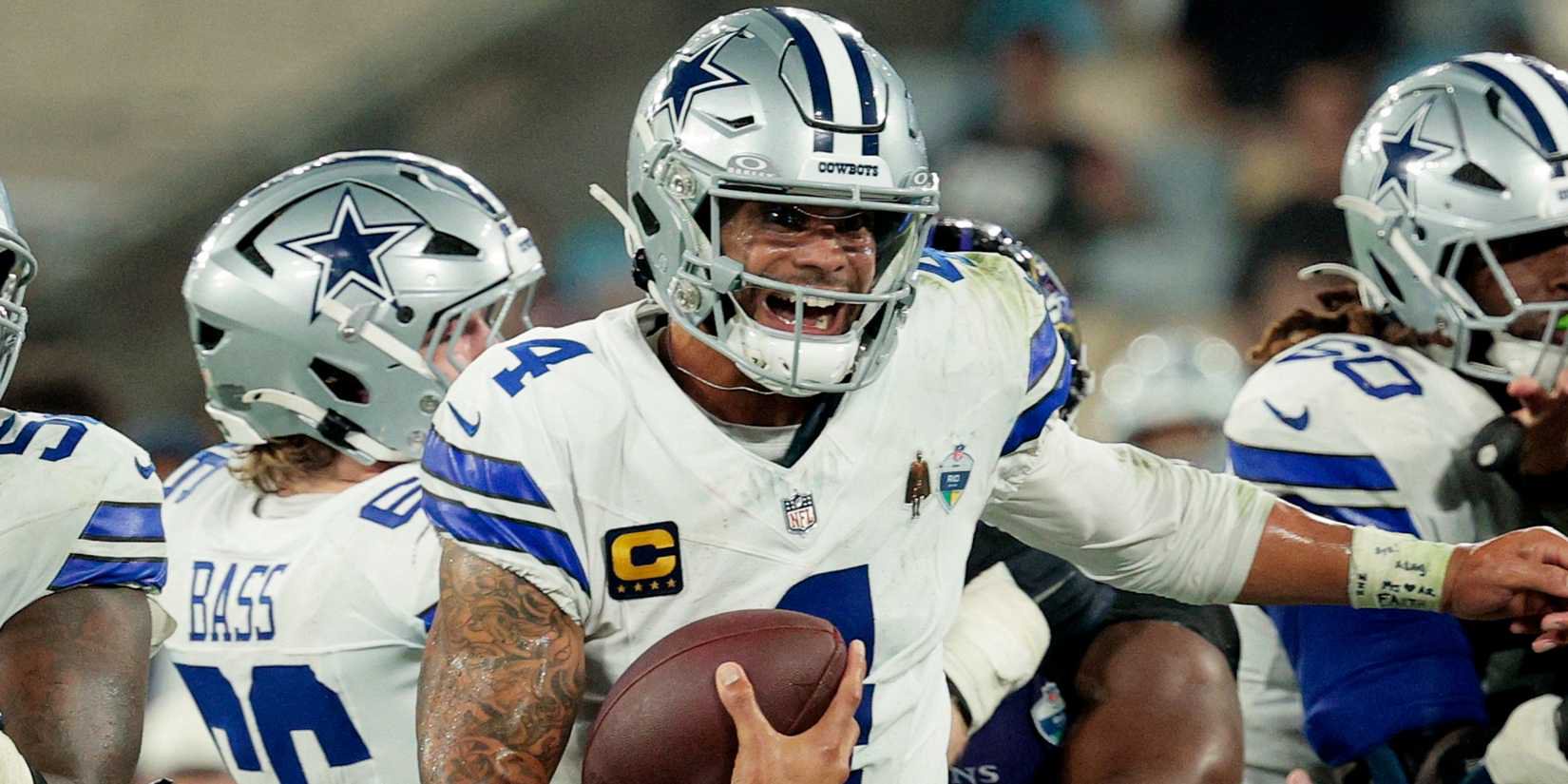 Dak Prescott in action for the Dallas Cowboys