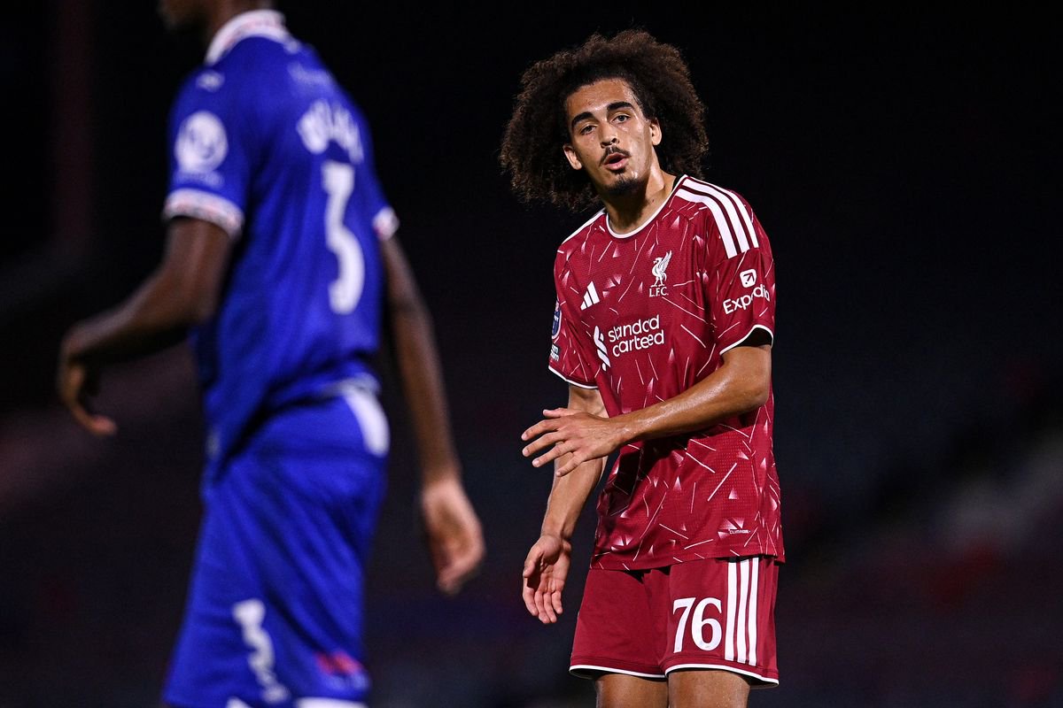 Jayden Danns in action for Liverpool under-21s