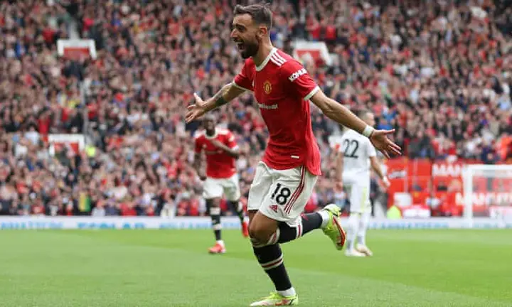 Bruno Fernandes hits hat-trick as Manchester United crush Leeds | Premier  League | The Guardian
