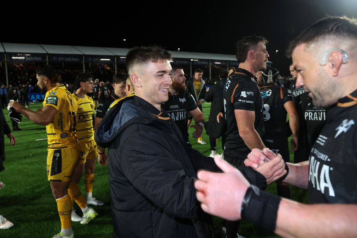 Reuben Morgan-Williams of Ospreys at full time