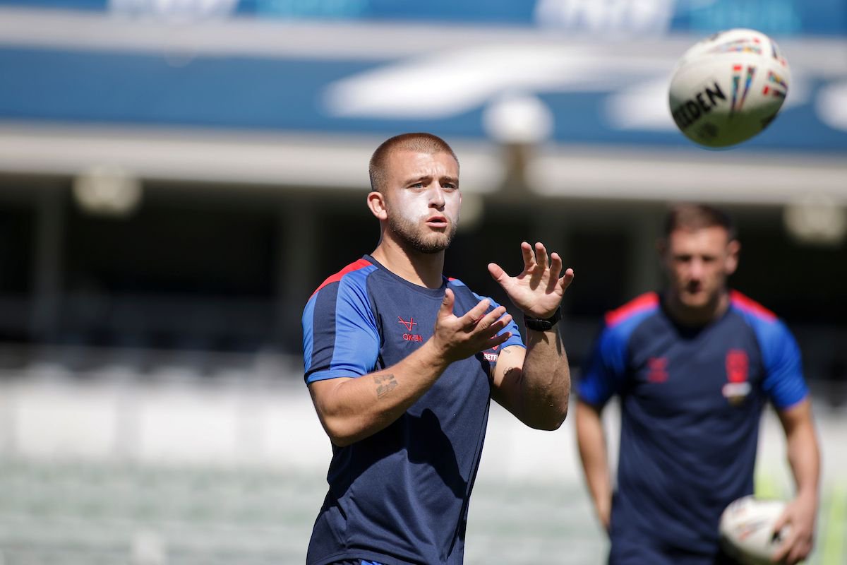 Mikey Lewis pictured during captain's run on Friday