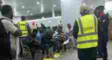 Video Of 103 Nigerians Deported From Turkey After They Arrived At Abuja Airport