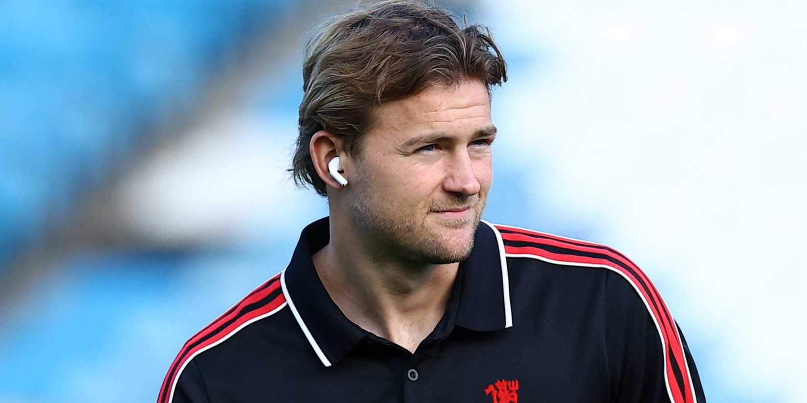 Manchester United defender Matthijs de Ligt pre-match