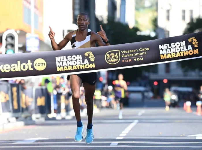 Arthur Jantjies claimed the inaugural Nelson Mandela Marathon on Sunday, securing his third Cape Town victory of the year.