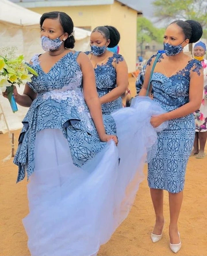 Tswana traditional wedding hot sale attire pictures