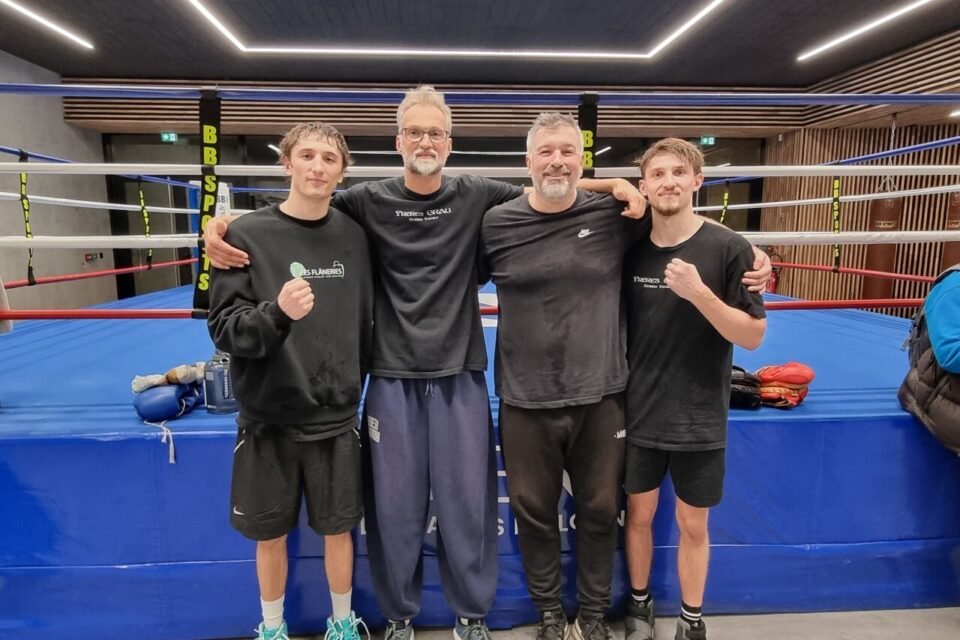 Hugo Grau, Nicolas Grau, Samuel De Cubber et Enzo Grau forment une belle équipe.