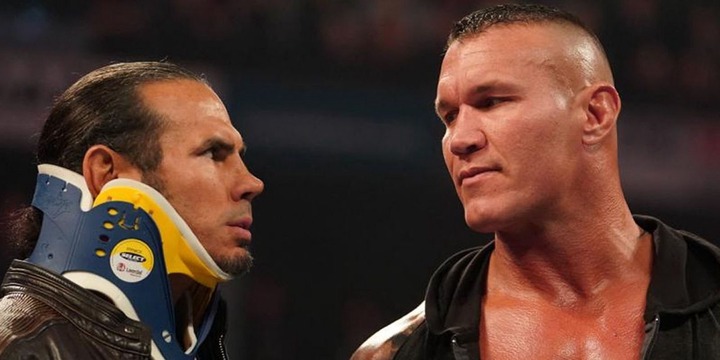 WWE Matt Hardy And Randy Orton Staring At Each Other