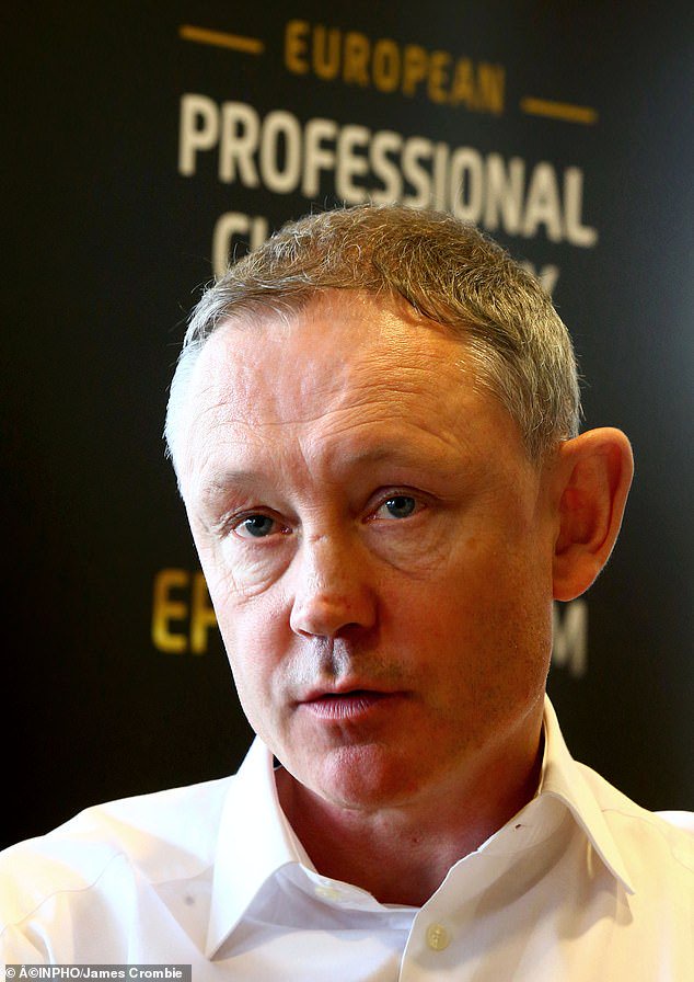 Monkstown RFC president Donal Courtney, ex-club player and a former international referee