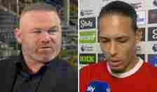 Wayne Rooney (left) and Virgil van Dijk 