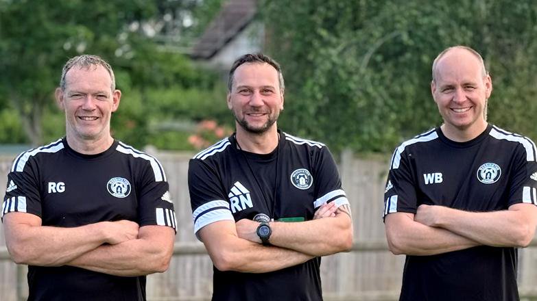 Wessington Juniors' coach Robert Nowak (centre) said that he formed a team to help get teenagers through the door. <i>(Image: Robert Nowak)</i>