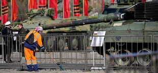 Russia's Kremlin parades Western equipment captured from Ukrainian army at exhibition