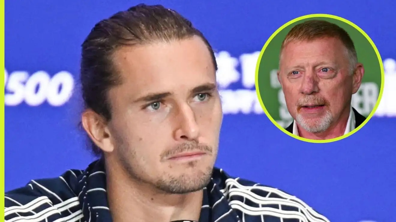 Alexander Zverev and Boris Becker