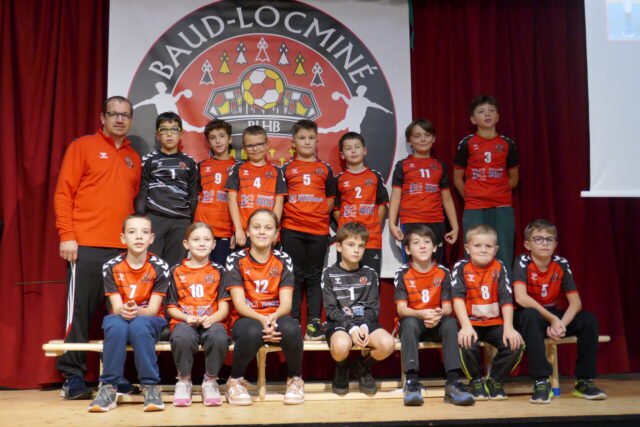 Baud Locminé handball compte un nombre important de jeunes. Ici, les U11 mixte. (© La Gazette du Centre Morbihan)
