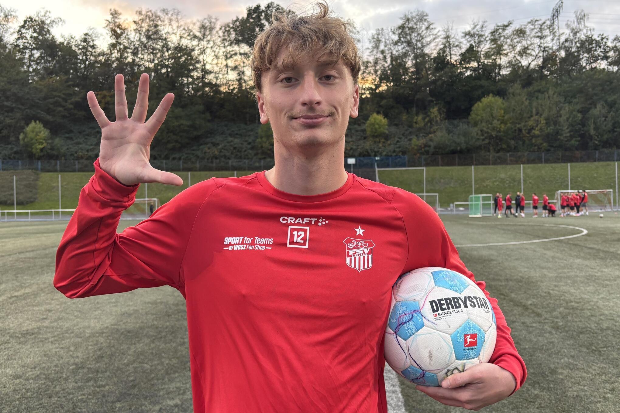 Tyler Boost vom FSV Zwickau hat einen Lauf. Am Sonntag erzielte er fünf Tore im Regionalligaspiel der U19 gegen den Berliner SC.
