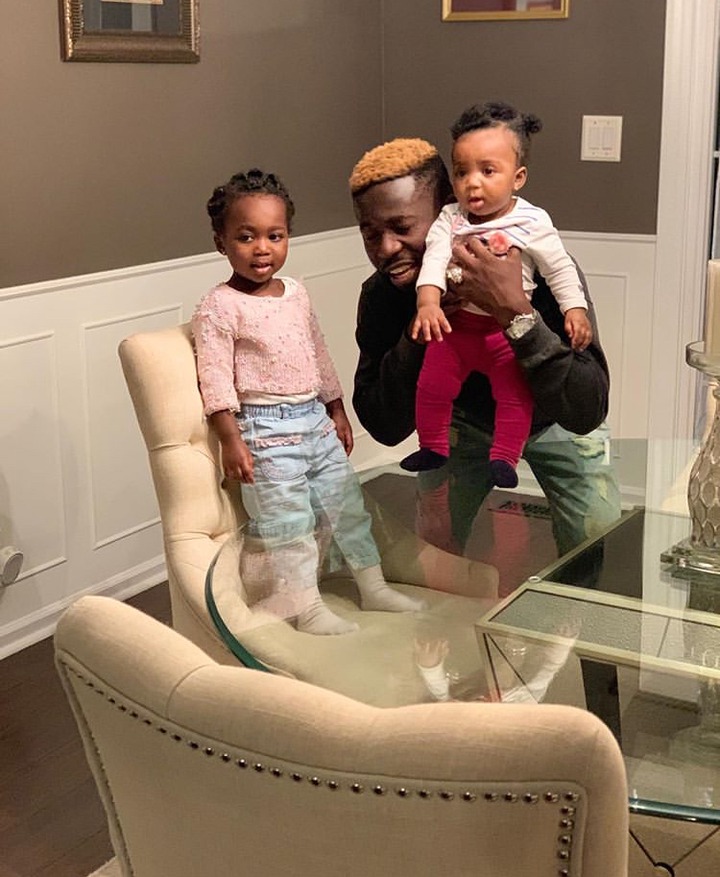 Beautiful photos of Bisa Kdei and his lovely 2 kid's surfaces