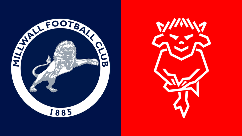 The Millwall club crests side by side