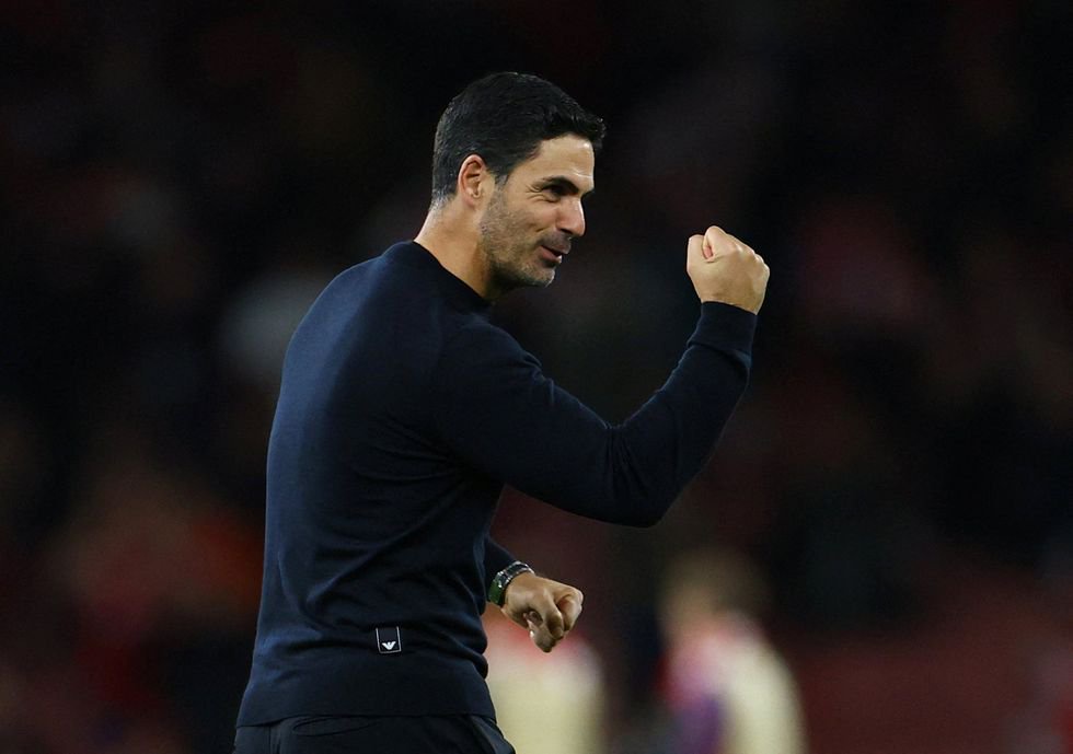 Arteta's side has won 14 consecutive group stage matches