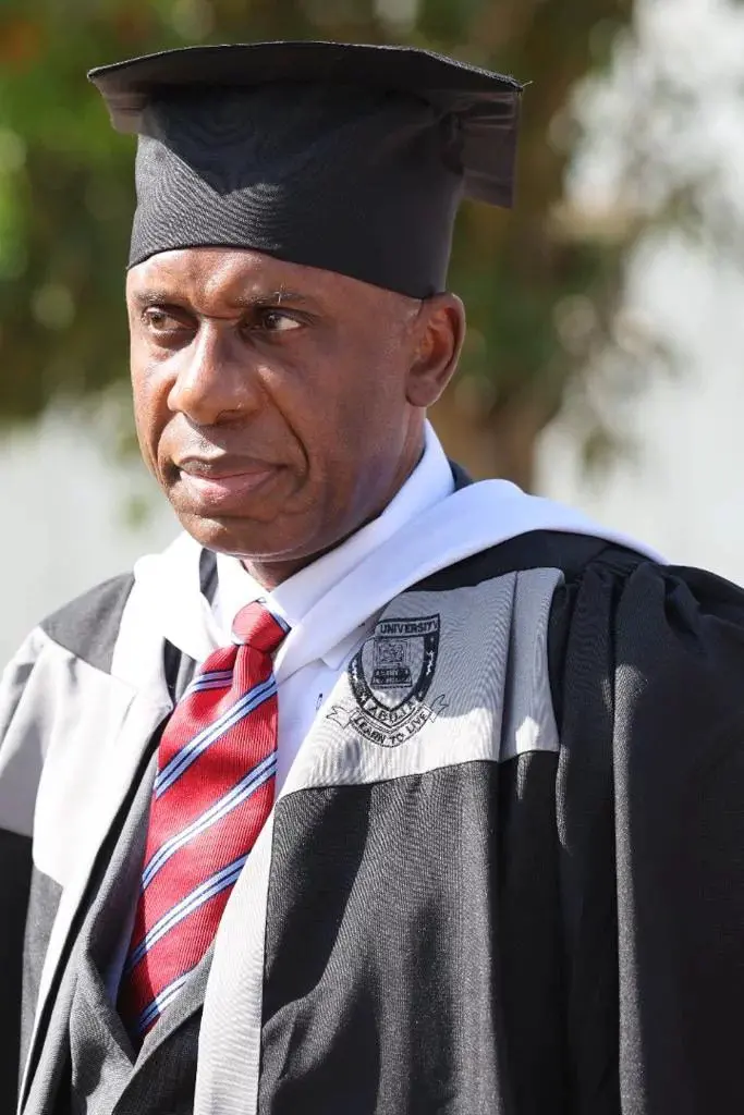 Nigerians react as Amaechi graduates from LP Yusuf Datti’s Baze University [photos]