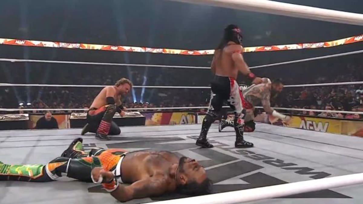 Swerve Strickland & The New Level vs. Brody King, Bandido & Hangman Adam Page for the AEW Trios Titles at WrestleDream