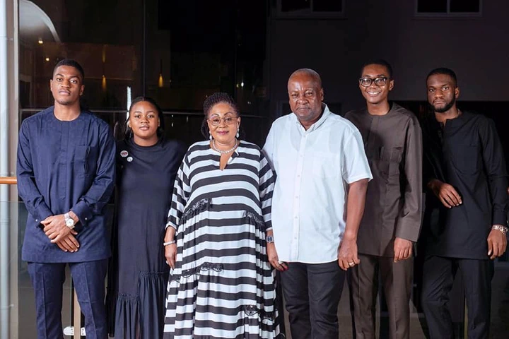 See the romantic message Lordina Mahama sent to Mahama on Father's Day - Photos