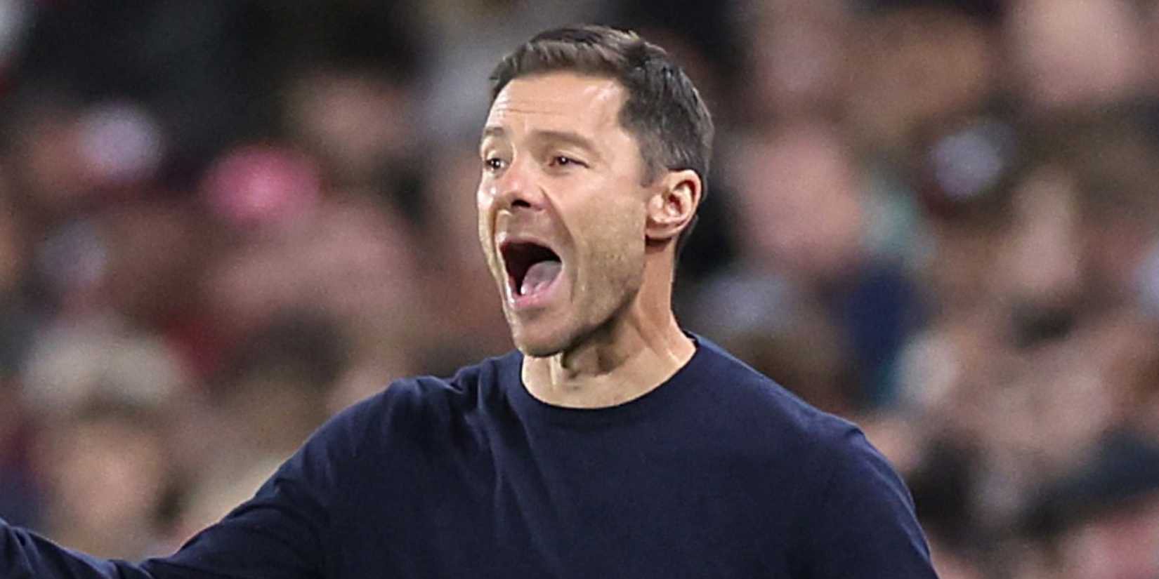 Chelsea manager Xabi Alonso shouts vs Brentford