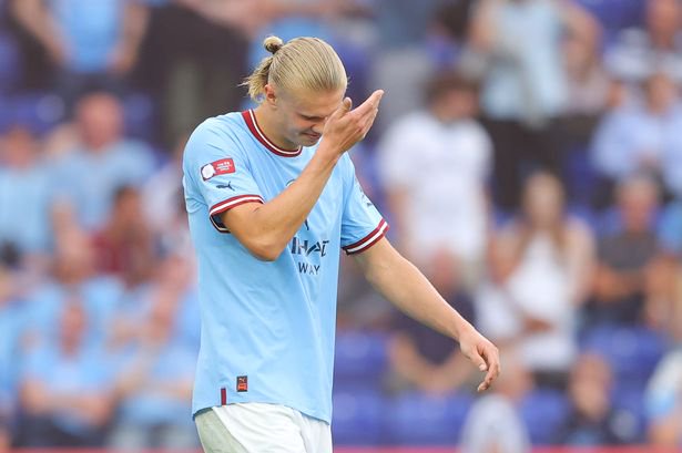 Erling Haaland's Manchester City debut didn't go to plan