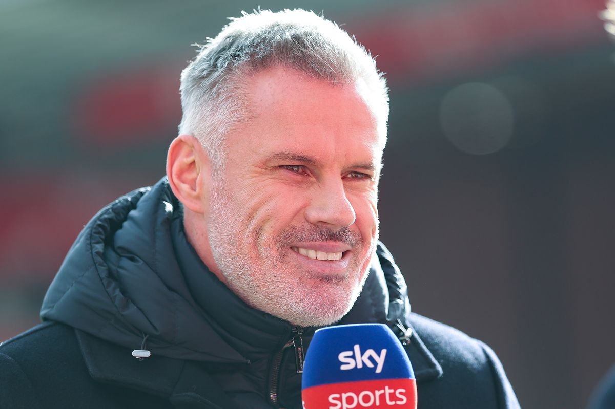 Jamie Carragher of Sky Sports before during the Premier League 2026/27 match between Liverpool FC and Manchester City