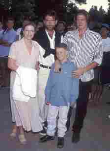 Pierce Brosnan, his late wife Cassandra, their sons Sean and Christopher