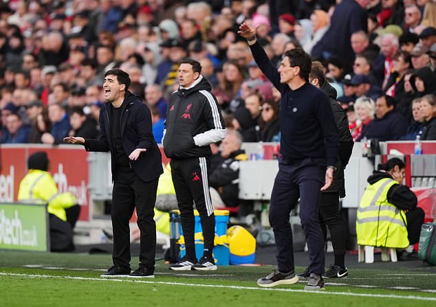 Liverpool manager Andoni Iraola wants to see more ruthlessness from his side (John Walton/PA)