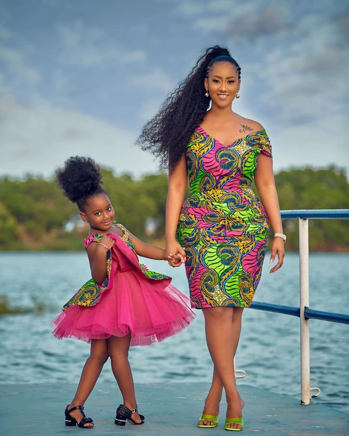 Nana Ama Mcbrown and Hajia4real show in new pictures why having a daughter is a blessing above all. 3