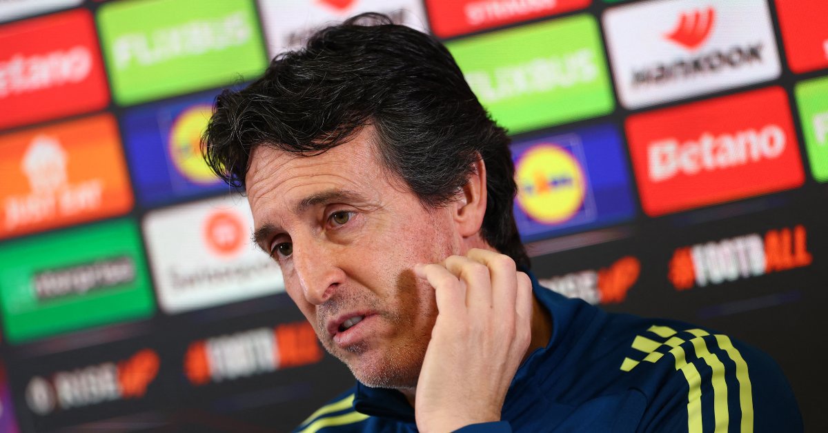 Aston Villa manager Unai Emery