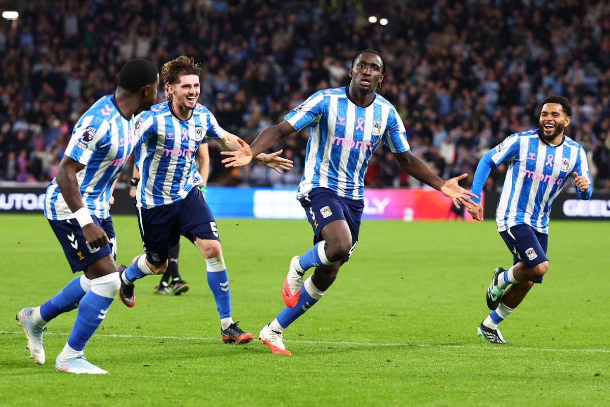  Sidiki Cherif of Coventry City celebrates scoring 