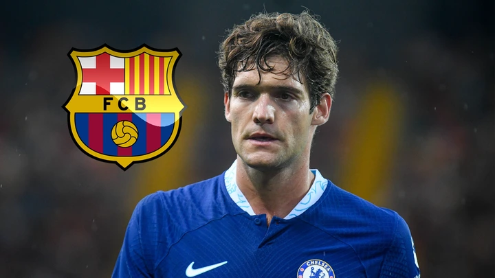 Chelsea stars 'say goodbye to Marcos Alonso' with defender to seal Barcelona transfer as Blues sign Cucurella for £62m