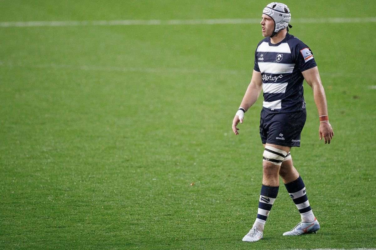 BRISTOL, ENGLAND - OCTOBER 24: Bristol Bears' Fitz Harding during the Gallagher PREM 2026/2027 match between Bristol Bears and Exeter Chiefs at Ashton Gate on October 24, 2026 in Bristol, England. (Photo by Bob Bradford - CameraSport via Getty Images)
