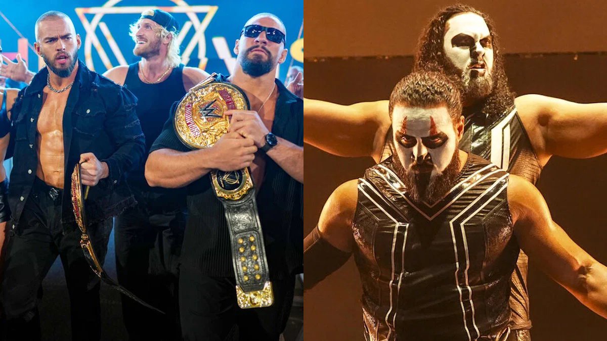 World Tag Team Champions The Vision and WWE Tag Team Champions the MFTs