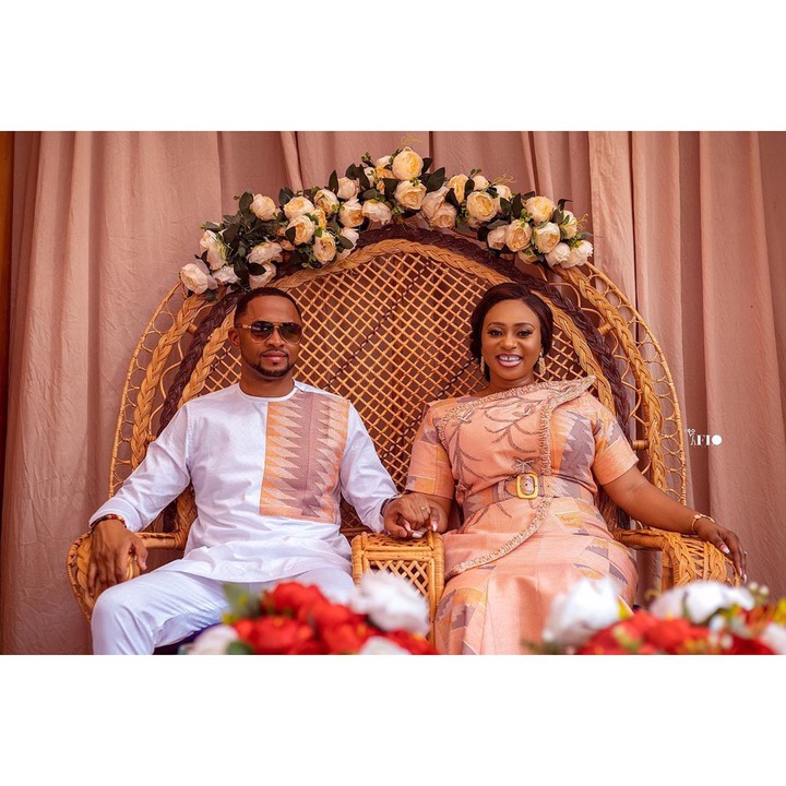 See photos of Adwoa Safo and her new husband as they celebrate their wedding anniversary