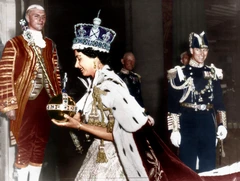 What year was Queen Elizabeth II crowned and how old was she