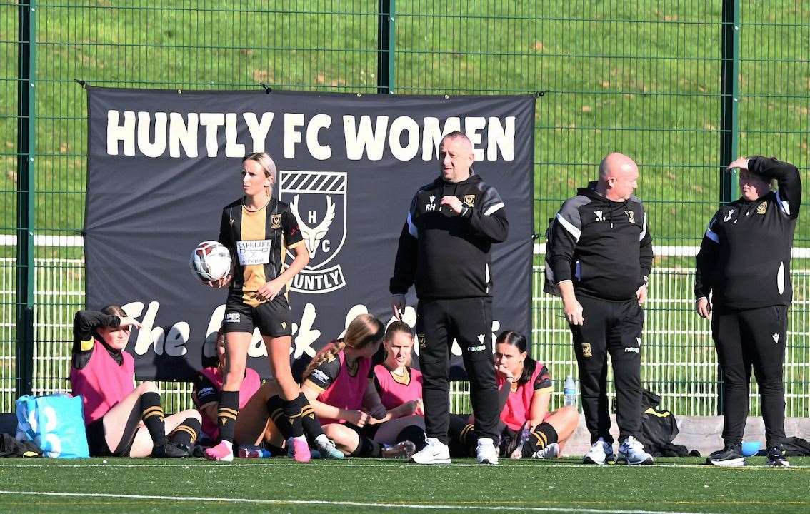 Huntly manager Raymond Henderson gave an update on his daughter's condition. Photo: Ger Harley/Sportpix