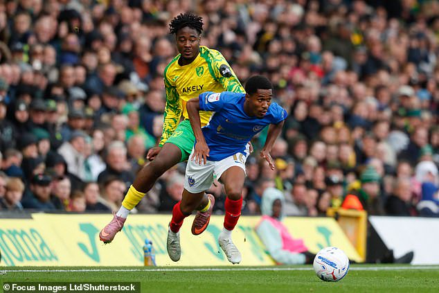 The Canaries wanted an experienced winger in the summer only to spend £8million on 23-year-old Andre Brooks (left) from Sheffield United