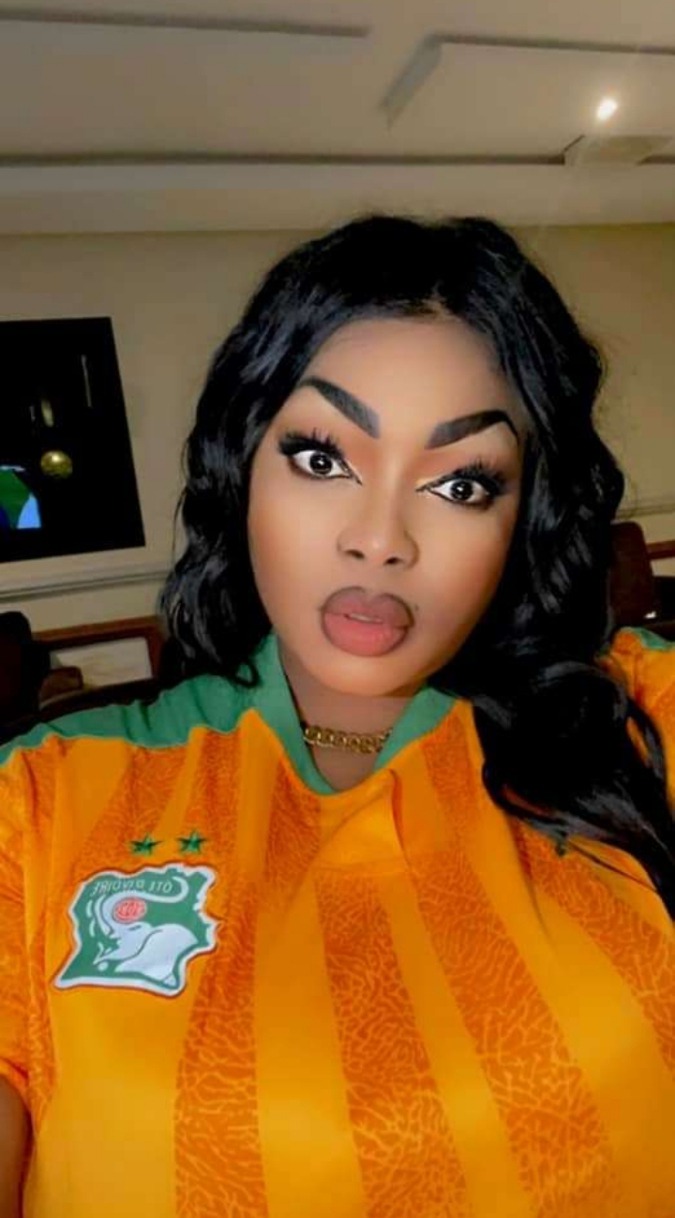 "Congrats to Ivory Coast, I'm coming with number 7 to strengthen this team." - Actress Eudoxie Yao