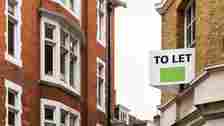 Getty Images A "to let" sign on a property for rent in a London street.
