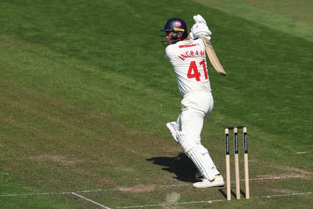 Colin Ingram of Glamorgan scored a hundred against Yorkshire on day two in Cardiff. Photo by Dan Istitene/Getty Images