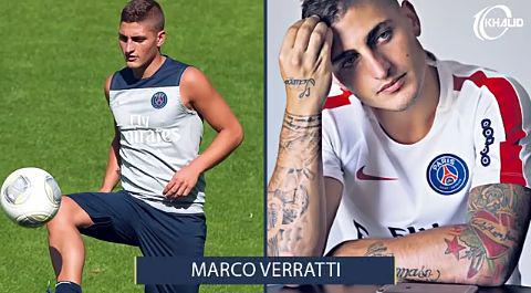 Marco Verrati before and after getting a tattoo 