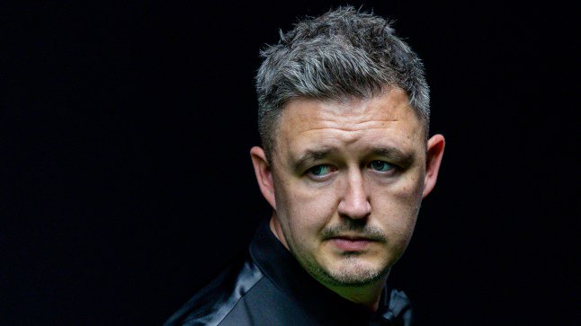 SHENZHEN, CHINA - OCTOBER 1: Kyren Wilson of England reacts during the round of 16 match against Michael Holt of England in the WST Shenzhen Open 2026 day four on October 1, 2026 in Shenzhen, China. (Photo by Yu Chun Christopher Wong/Eurasia Sport Images/Getty Images)