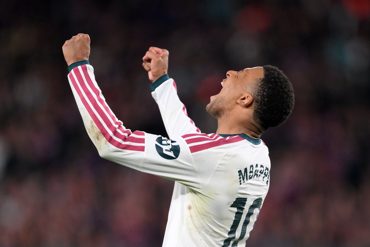 Kylian Mbappe scored either side of Raphinha’s equaliser (Getty)