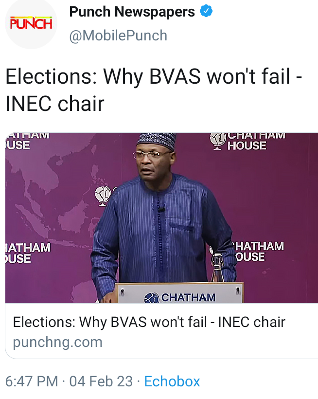 Today's Headlines: Why BVAS Won’t Fail—INEC Chair, Peter Obi Takes Presidential Campaign To Ogun