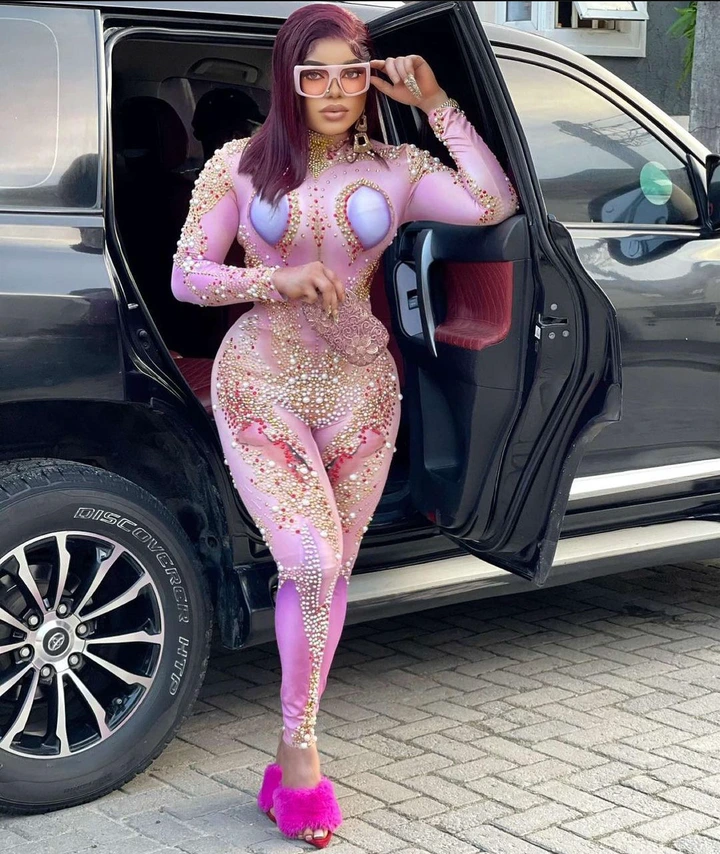"She is Pretty, Never Compare Trash to Class" - Bobrisky Says As He Poses In New Photos